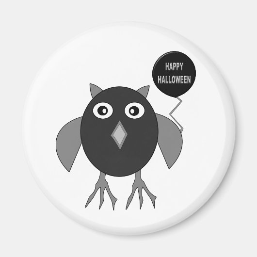 不気味なハローウィンパーティフクロウ磁石 マグネット (正面)