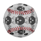 不気味なハローウィンパーティフクロウ野球 野球ボール (裏面)