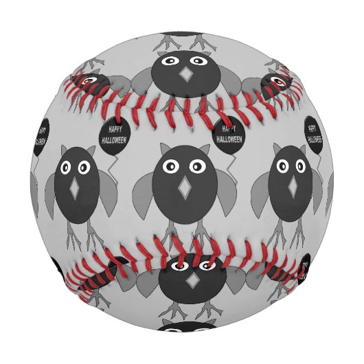不気味なハローウィンパーティフクロウ野球 野球ボール (正面)