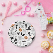 不気味なハローウィンパーティプレート白 ペーパープレート (パーティー)