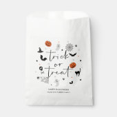 不気味なハローウィンパーティ白 フェイバーバッグ (正面)