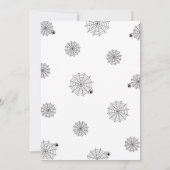 不気味なハローウィンパーティ白 招待状 (裏面)