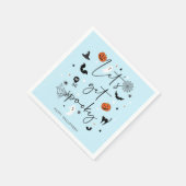 不気味なハローウィンパーティ・ブルーを手に入れよう スタンダードカクテルナプキン (角)