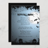 不気味なハローウィンパーティ 招待状 (正面/裏面)