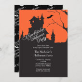 不気味なハローウィンパーティ 招待状 (正面/裏面)