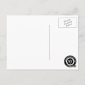 不気味なハートラブカードエドガー・アラン・ポー引用文 ポストカード (裏面)