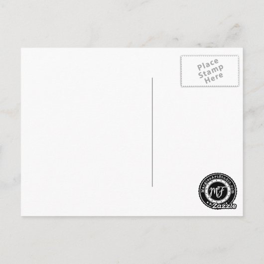 不気味なハートラブカードエドガー・アラン・ポー引用文 ポストカード (裏面)