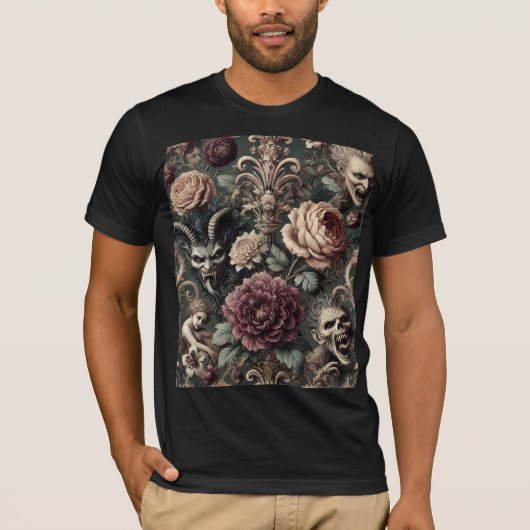 不気味なハーモニクス - ゴシックウェアラブルアート Tシャツ (正面)