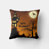 不気味なハ幽霊のよく出るウスハロウィーン装飾 クッション (裏面)