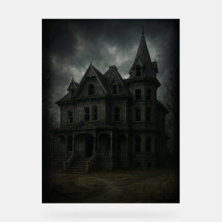 不気味なハ幽霊のよく出るウス アクリルサイン