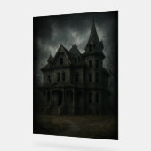 不気味なハ幽霊のよく出るウス アクリルサイン (傾斜)