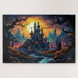 不気味なハ幽霊のよく出るウス |ハッピーハローウィン ジグソーパズル