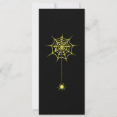 不気味なバーニングハロウィーンパンプキン招待状 招待状 (裏面)