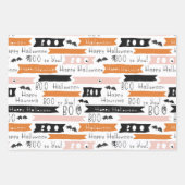 不気味なパステルハロウィーンギフト ラッピングペーパーシート (正面3)