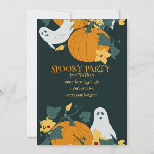 不気味なパーティー 招待状 (正面)