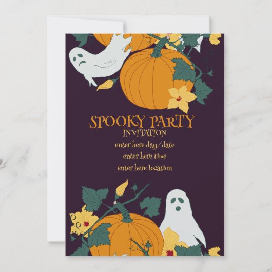 不気味なパーティー 招待状 (正面)