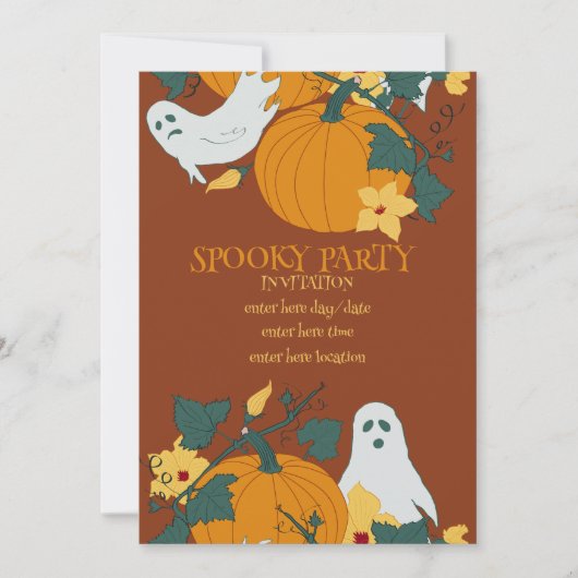 不気味なパーティー 招待状 (正面)