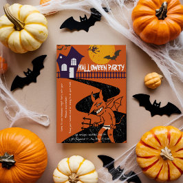 不気味なパーティー：邪悪なハロウィンパーティーの招待状 シーズンカード