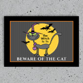 不気味なビーチングキャットハロウィーン ドアマット