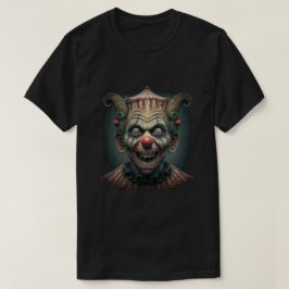 不気味なピエロで不気味な笑みを浮かべる Tシャツ