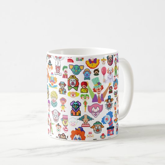 不気味なピエロサーカスおもしろいマグ コーヒーマグカップ (正面右)