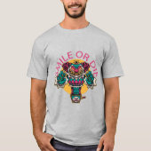 不気味なピエロトイのハロウィーン Tシャツ (正面)