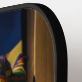 不気味なピエロピックボールパドル ピックルボールラケット (左詳細)