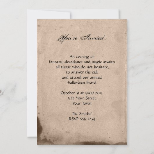 不気味なピエロファミリーハローウィンパーティ 招待状