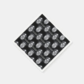 不気味なピエロ不気味ハローウィンパーティ スタンダードカクテルナプキン (角)