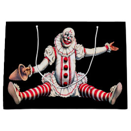 不気味なピエロ抱き枕 ラージペーパーバッグ