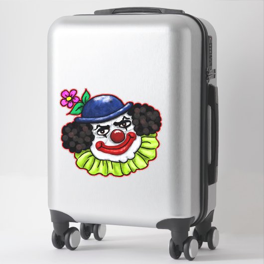 不気味なピエロ顔 |ハロウィーンおもしろいby Cherie シール (スーツケース)