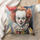 不気味なピエロ クッション (ブランケット)