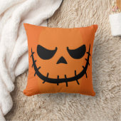 不気味なピローズカボチャ顔 クッション (ブランケット)