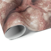 不気味なピンクエイリアン触手ラッピング紙 ラッピングペーパー (ロールコーナー)