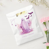 不気味なピンク幽霊こうもりスパイダーズハッピーハローウィン フェイバーバッグ (封をした状態)