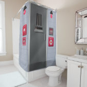 不気味なピーク精神患者の独房監禁 シャワーカーテン (インサイチュ)