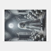 不気味なファントム人形トリオ – Decopage - ラッピングペーパーシート (正面)