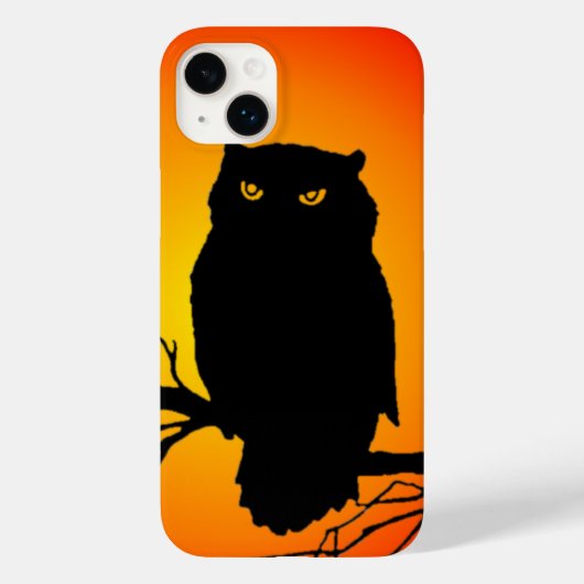 不気味なフクロウ Case-Mate iPhoneケース (裏面)