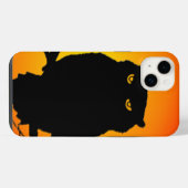 不気味なフクロウ iPhoneケース (裏面横)