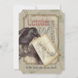 不気味なブラッククローハロウィンイベント 招待状