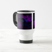 不気味なブラックマテリアルローズ、ブラックスパイダー トラベルマグ (正面左)