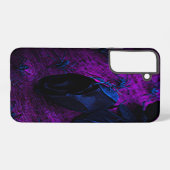 不気味なブラックマテリアルローズ、ブラックスパイダー SAMSUNG GALAXYケース (裏面横)