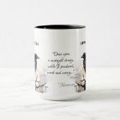 不気味なブラックレイヴンハッピーハローウィン マグカップ (中央)