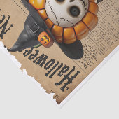 不気味なブードゥー人形魔女の帽子ハロウィーン新聞 薄葉紙 (詳細)