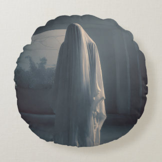 不気味なプリントの枕　あなたの家のための怖い快適さ ラウンドクッション