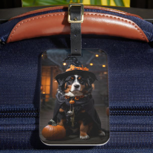 不気味なベルネーゼ犬:ハロウィーンのハウル – オウィーン ラゲッジタグ