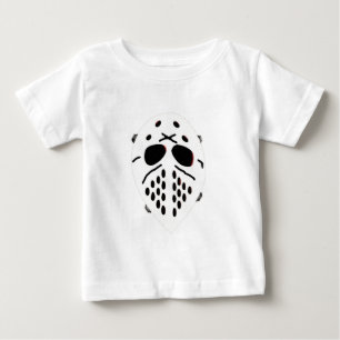 不気味なホッケーマスク製品 ベビーTシャツ