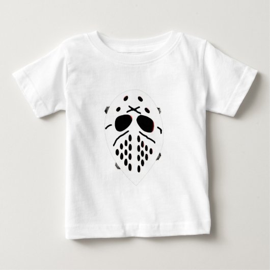 不気味なホッケーマスク製品 ベビーTシャツ (正面)