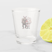 不気味なホラーおもしろいサンタクロースKrampusクリスマス ショットグラス (裏面)