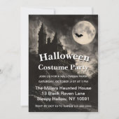 不気味なホーンテッドハウス・ハロウィンパーティ 招待状 (正面)